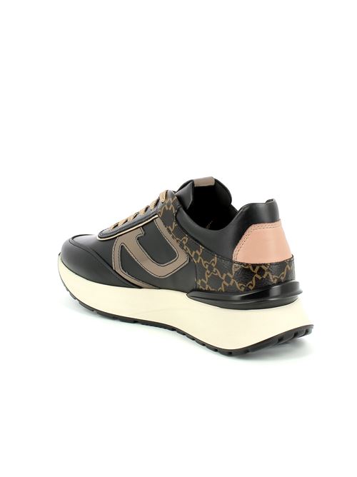 sneakers da donna in pelle nera NERO GIARDINI | I308350D100